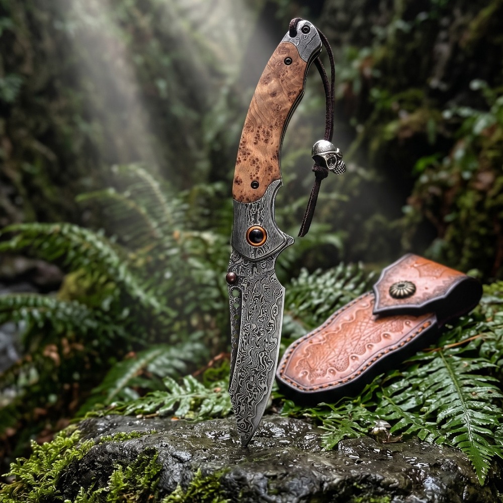Vintage Collectible Knife - Cuchillo Plegable de Alta Dureza con