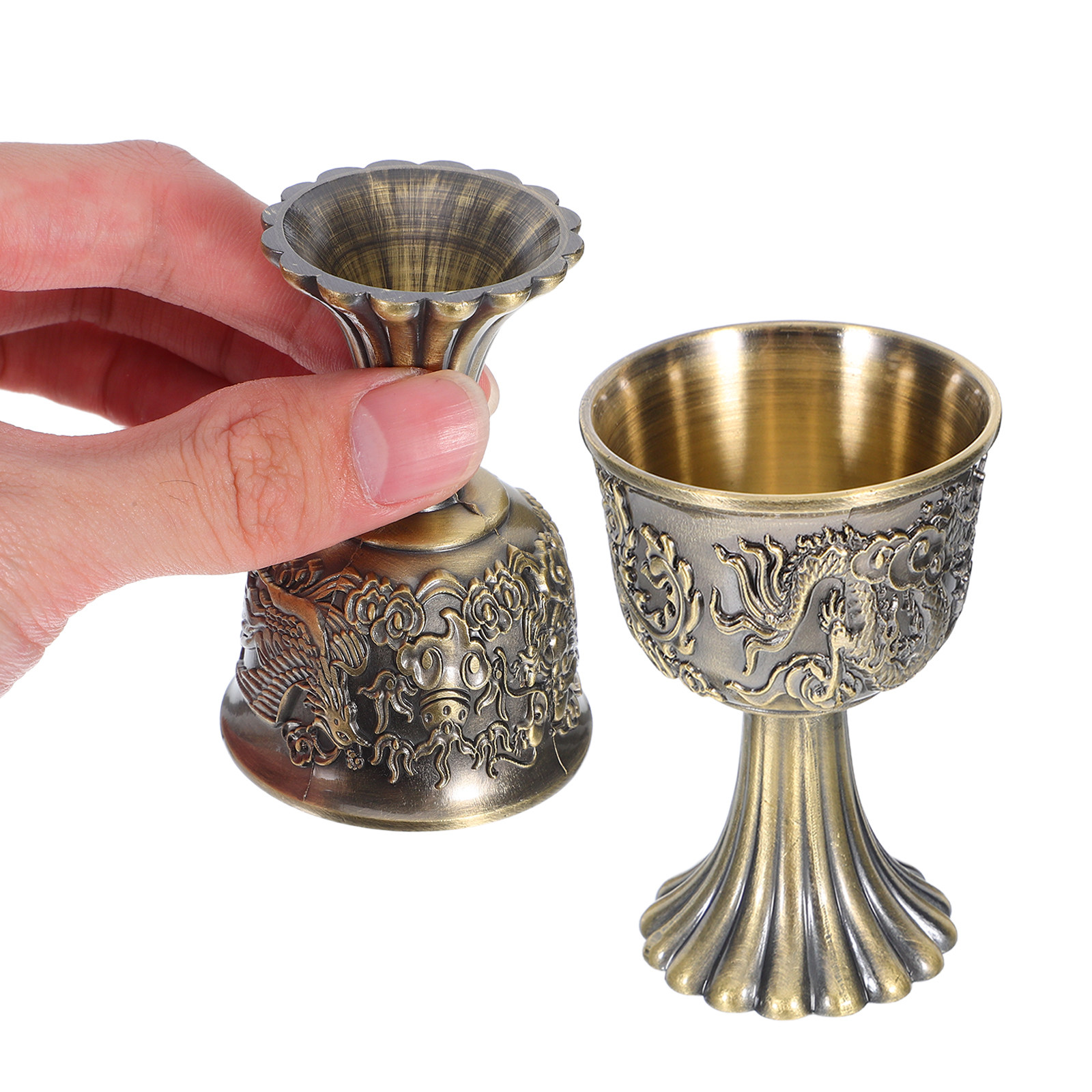2 Copas Decorativas de Aleació - Vintage Collectible Glass reseña y precio