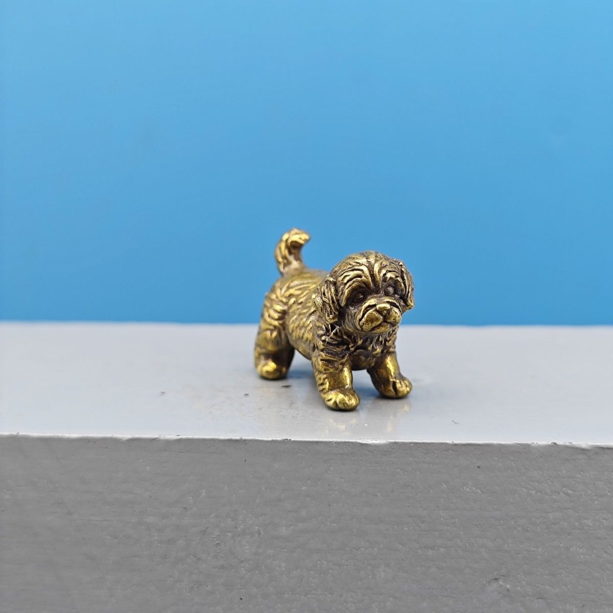 Mini Estatua de Perro de Latón - Vintage Collectible Teddy Bears reseña y precio