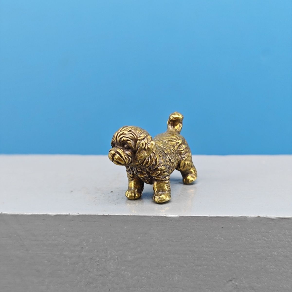 Mini Estatua de Perro de Latón - Vintage Collectible Teddy Bears reseña y precio